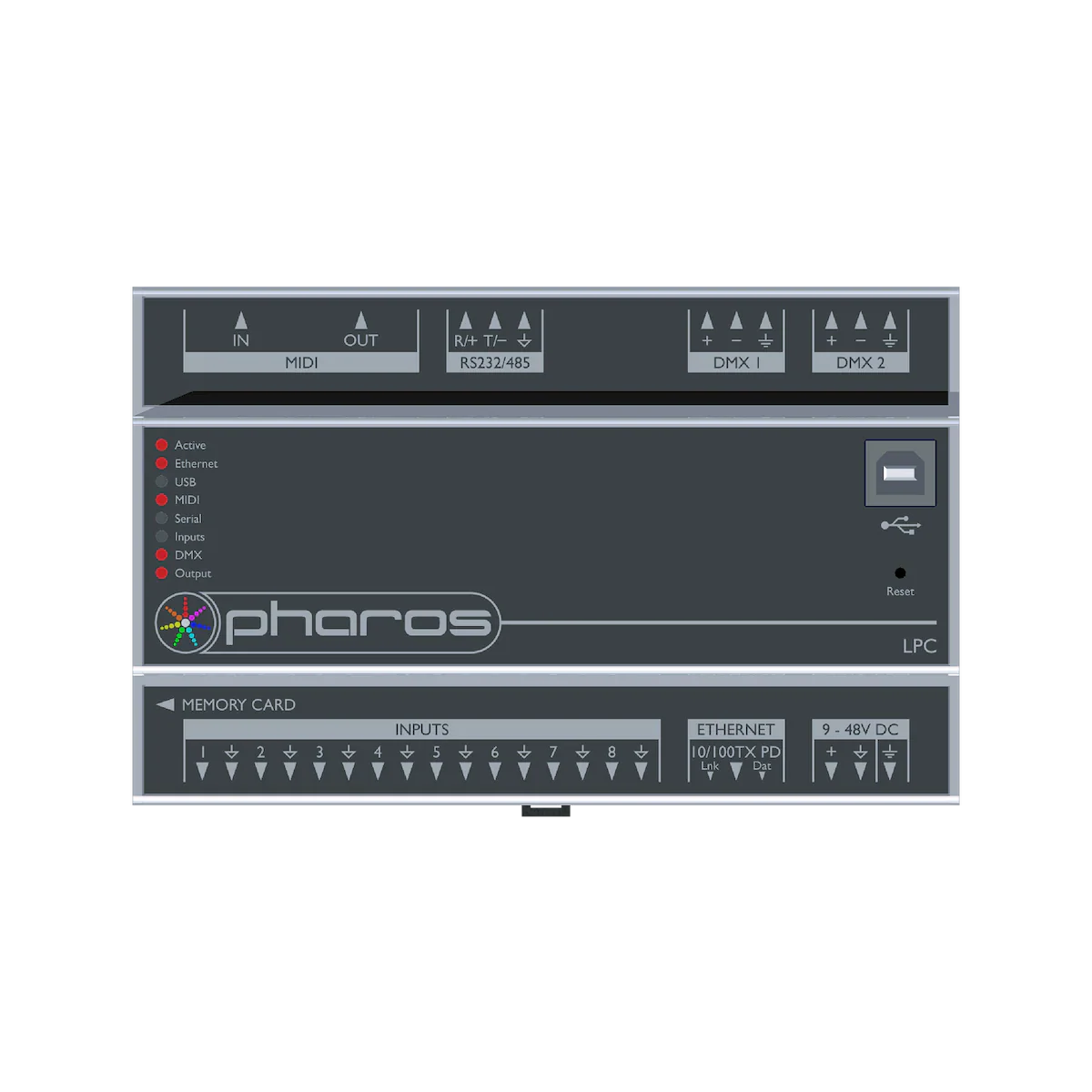 Proluxe PLX-DMX-P-LPC4 SO: PHAROS LIGHTING PLAYBACK CONTROLLER 4 (2048 CHANNELS DMX/EDMX)