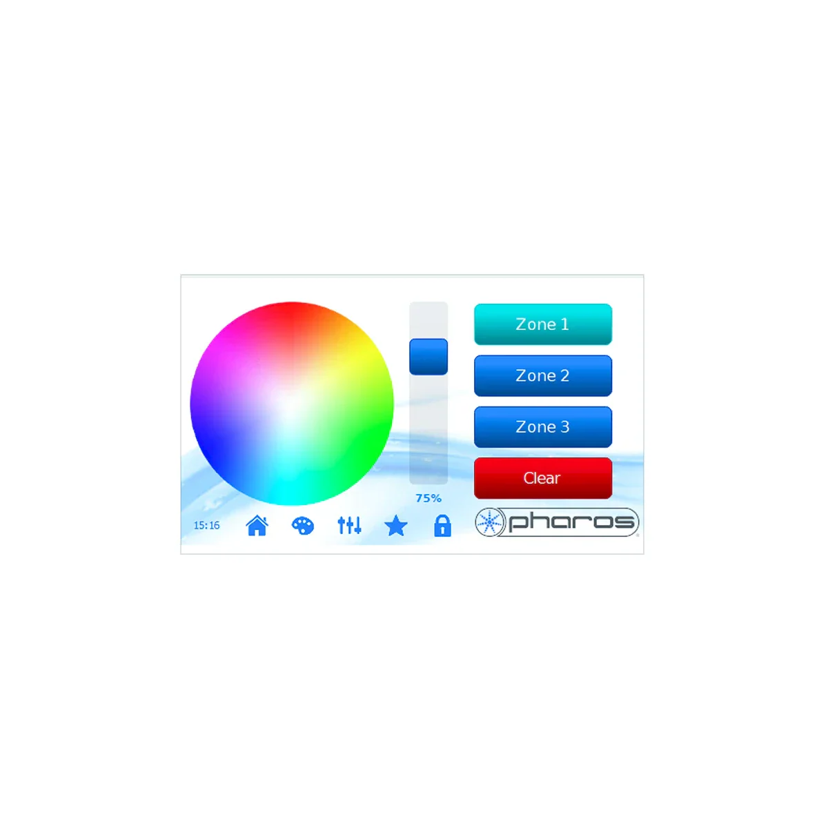 Proluxe PLX-DMX-P-TPS5W SO: PHAROS DESIGNER TOUCH PANEL STATION 5” WHITE (WALL MOUNT TOUCH INTERFACE)
