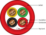 Vertical Cable 22/4 500ft Fire Alarm Cable 315-224/r/5rdcp