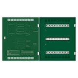 Leviton DINRK-A03 DIN Rail Rack Mount Enclosure, Medium, 21” x 25” with (3) 13.7” (35cm) rails