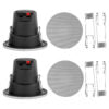 Earthquake ECS-3.0 EDGELESS 3" Ceiling Speaker, Back Cover and Xover-Per Pair