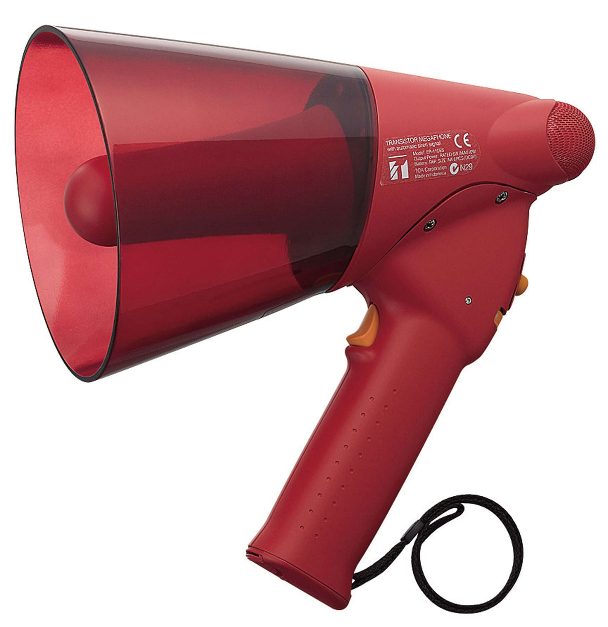 TOA ER-1206S Megaphone 6 W Siren Red