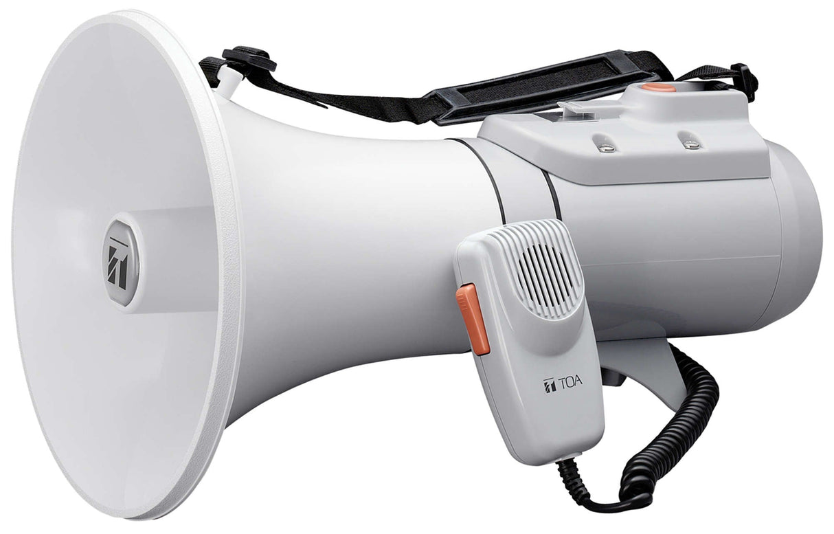 TOA ER-2215W Shoulder Megaphone 15 W Whistle White/Gray