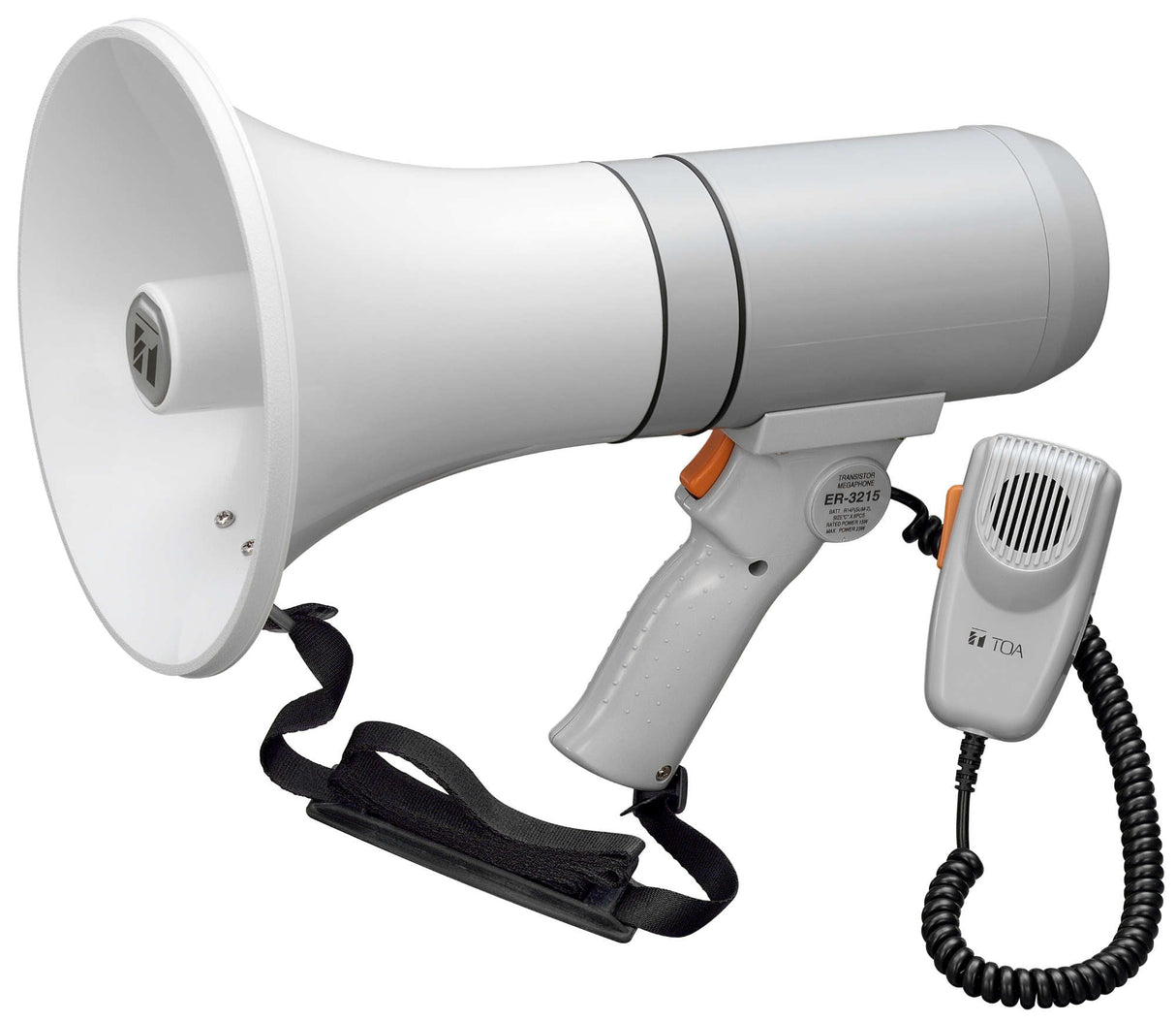 TOA ER-3215 Megaphone 15 W Microphone White/Gray