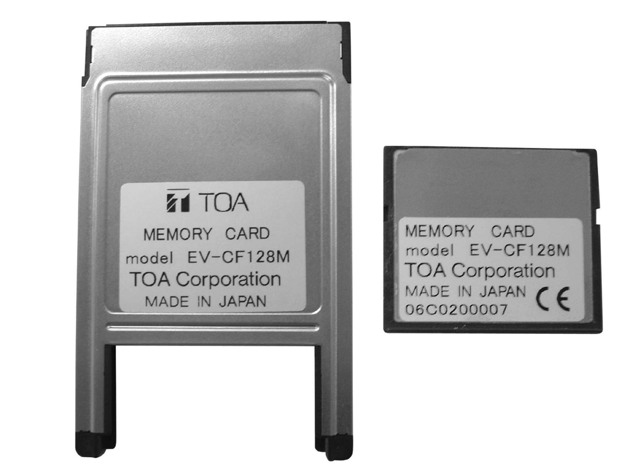 TOA EV-CF128M Commercial Grade 128 MB Memory Card That Is A Combination of Compact Flash Card and AYA Flash Card Adapter for EV-700PS