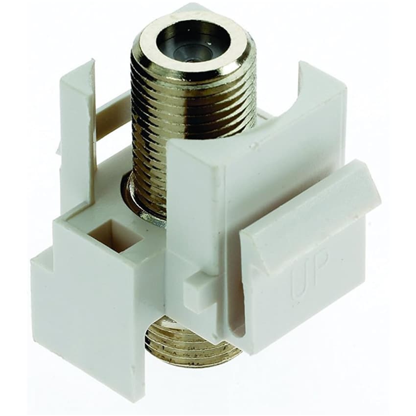 On-Q F3481WHV1 KEY: F CONNECTOR INSERT WHITE