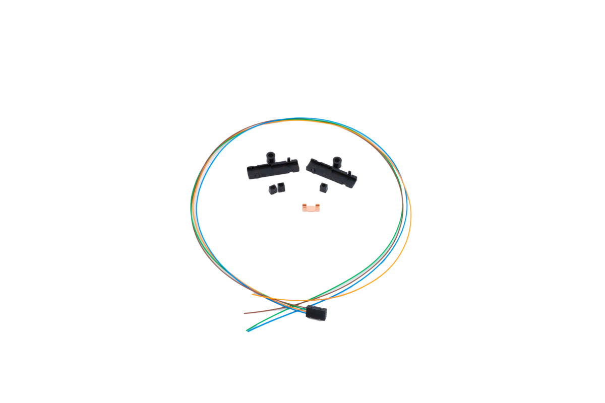 Cleerline FAN0425M250 Cleerline™ 4 Fiber Buffer Tube Fan-Out Kit, 900 µm 25" Legs, Accepts 250 µm Per Each