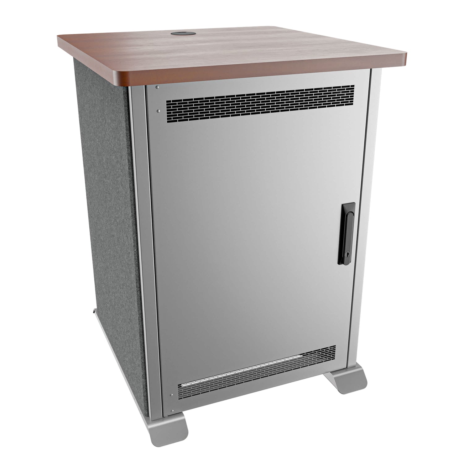 Middle Atlantic FMR-1627E0MC FM,RACK,16RU,27D,E0,MG,CG,SOLID DOOR