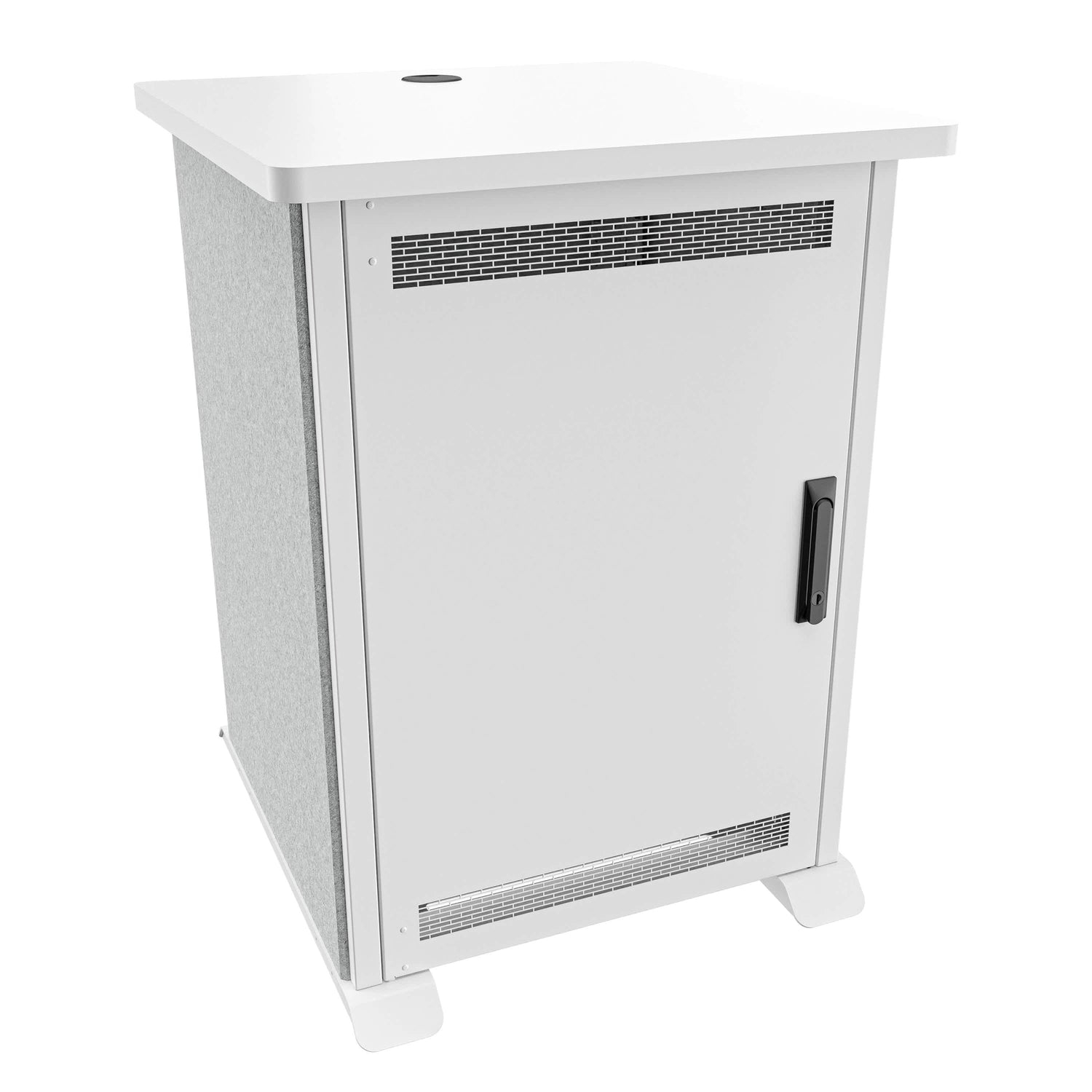 Middle Atlantic FMR-1627D8WS FM,RACK,16RU,27D,D8,LW,SG,SOLID DOOR