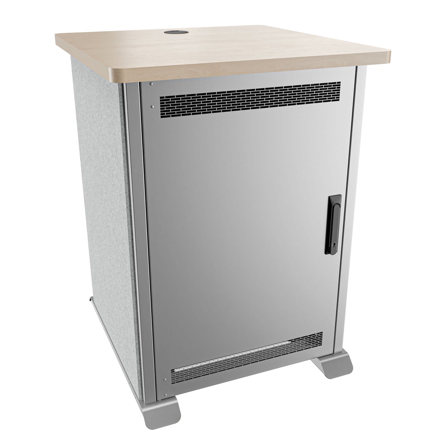 Middle Atlantic FMR-1627E1MS FM,RACK,16RU,27D,E1,MG,SG,SOLID DOOR