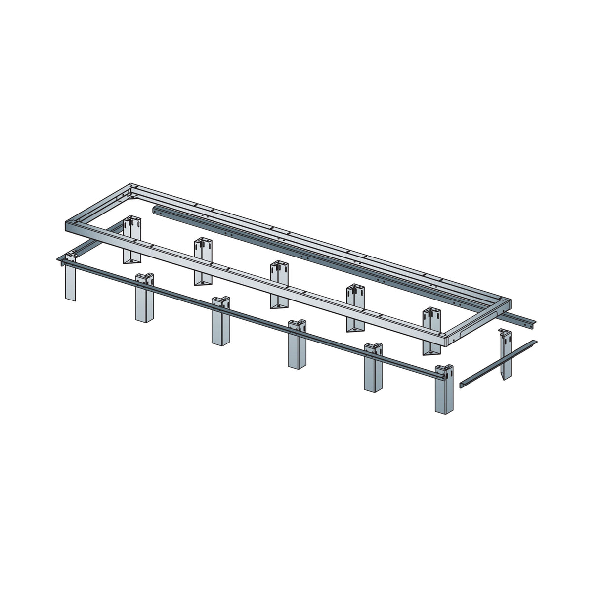 Middle Atlantic GANGLE-1-24 1 BAY GRK FLOOR ANGLES,24DP