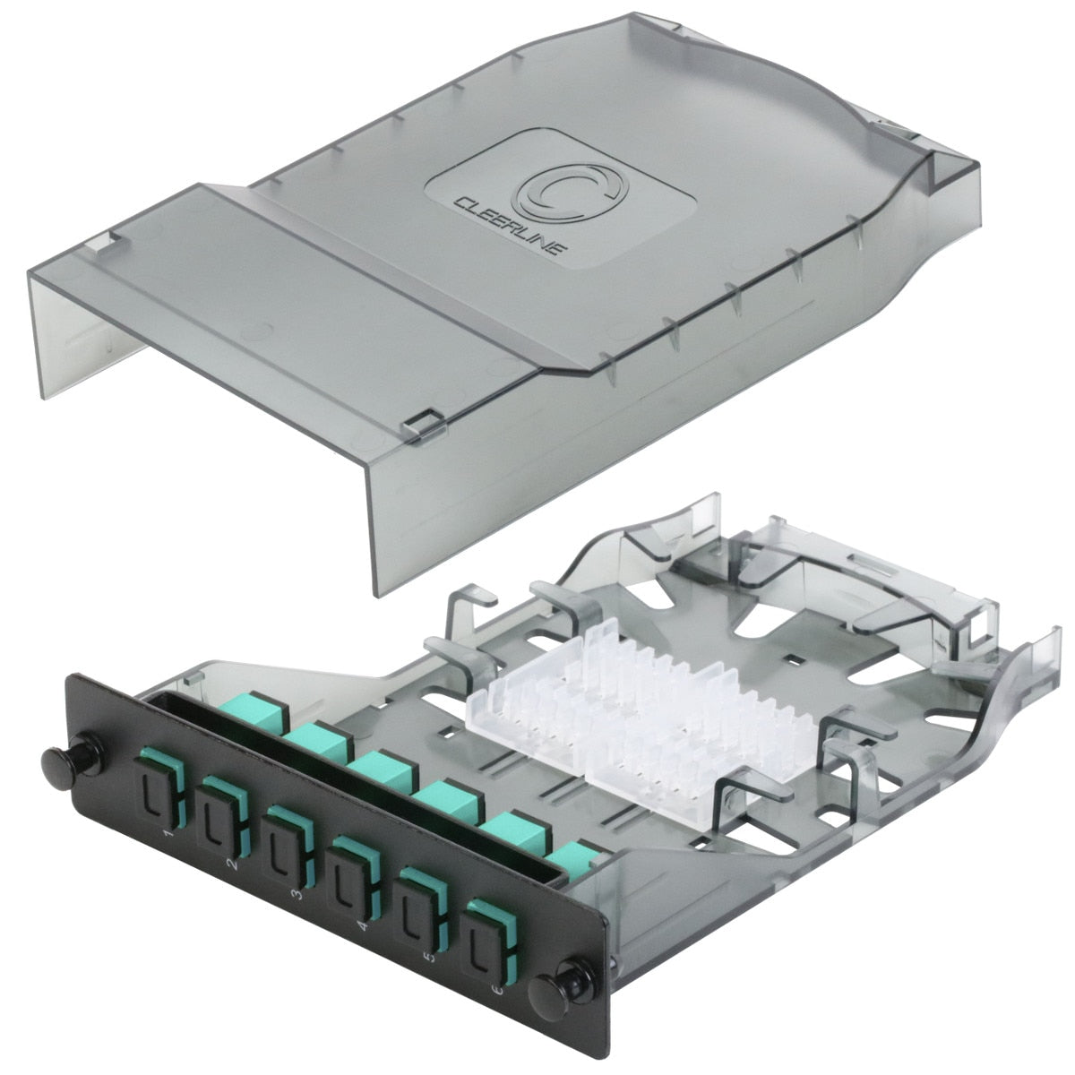 Cleerline CTG-SHDSC12-MM HD Splice Cassette, 12 Fiber, Duplex, SC/UPC, 50 µm OM4, 1 m Pigtails *Replaces part number # SHDSC12-MM Per Each