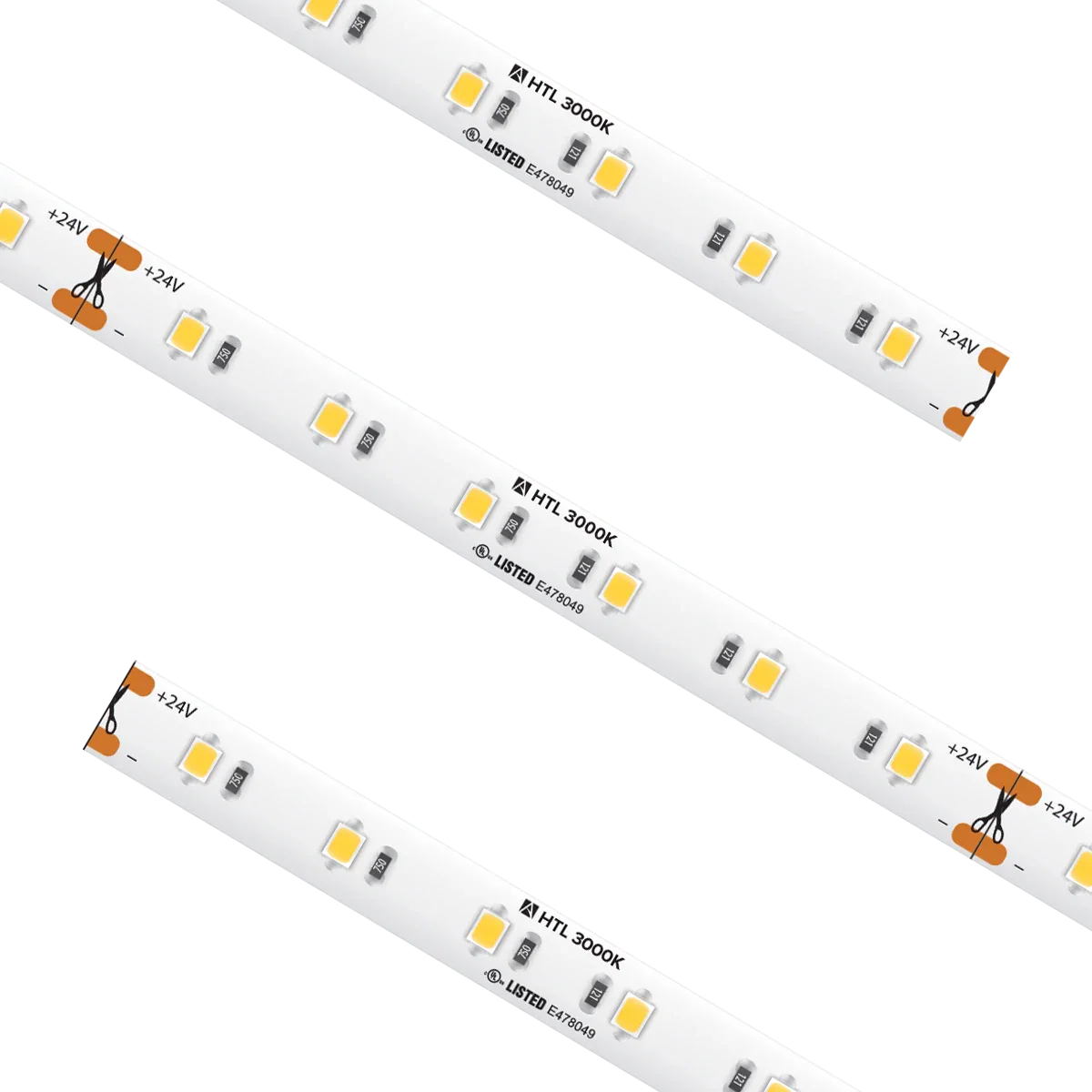 Proluxe PLX-HTL54-30K-24V-16 HIGH GRADE TRULUX , 24V, 3000K,16.4FT RL W/3 TL CONKITS: Y0409676/TL-2PWR-HD 10MM 2PIN CONNECTOR W/6' CABLE, 4.6W/FT, 94+CRI, IP54, 3.94" CUT