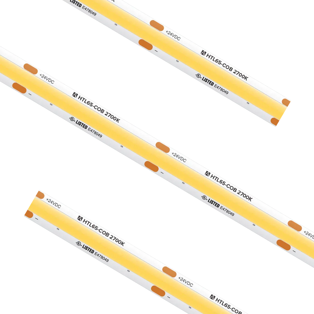 Proluxe PLX-HTL65-COB-27K-24V-16 16.4FT REEL HTL COB TAPE LIGHT, IP65, 1.96" CUT INCREMENT, 2700K, 4.5W/FT
