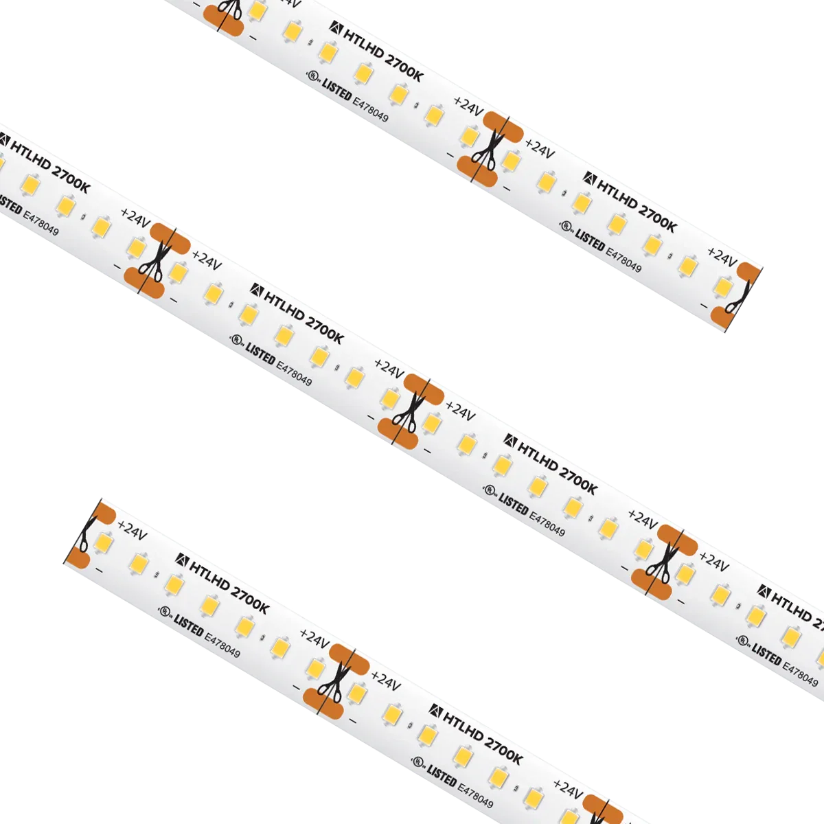 Proluxe PLX-HTLHD54-27K-24V-16 HTL HD HIGH OUTPUT TRULUX,24V,2700K, 16.4FT RL W/3 TL-CONKITS: Y0409676/TL-2PWR-HD 10MM 2PIN CONNECTOR W/6' CABLE, 3.65W/FT.IP54, 94+CRI, 1.51"CUT, 16.4' MAX