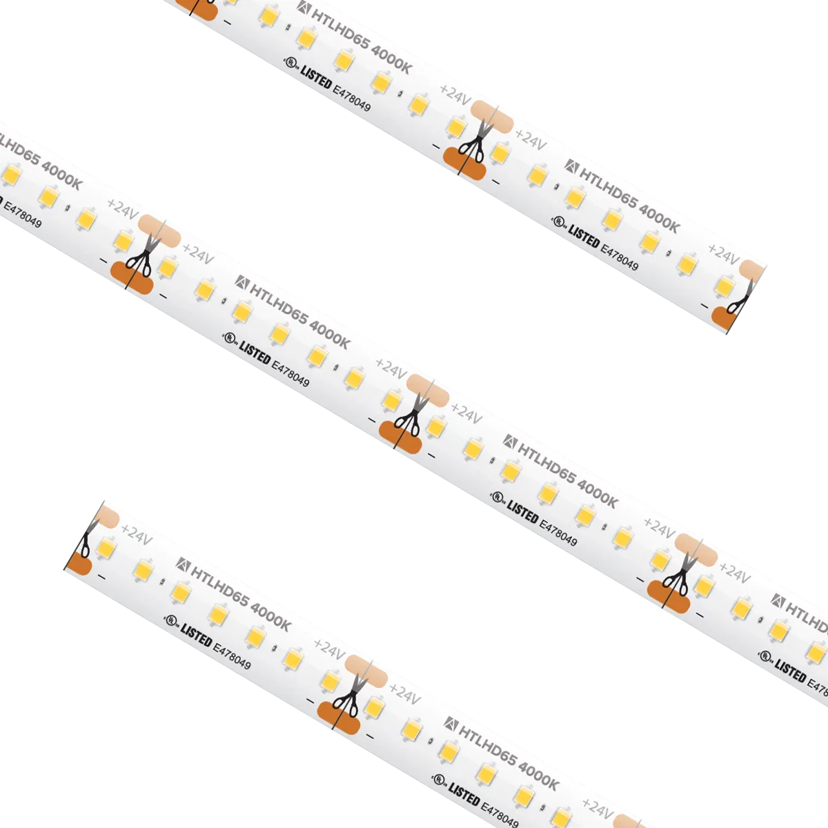 Proluxe PLX-HTLHD65-WH-CC CUSTOM CUT HTLHD TAPE LIGHT, IP65, 1.51" CUT INCREMENT, 4000K, 3.65W/FT
