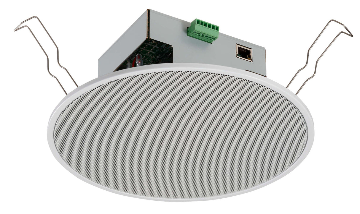 TOA IP-A1PC238 8W POE IP Ceiling Speaker w/Spring Catch Mounting Hardware