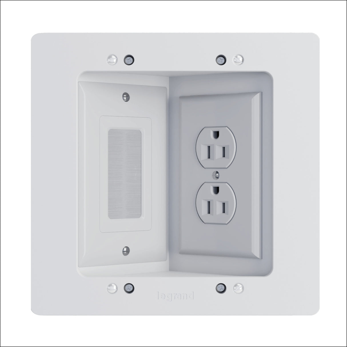 On-Q HT2302KWH RECESSED PWR & LV BRACKET KIT - WH