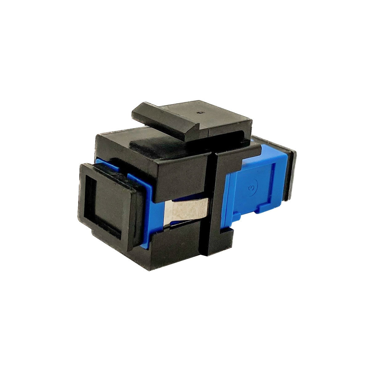 Cleerline SSF-SC-SMKIBK Fiber optic keystone insert, Simplex SC to SC, Single-mode, Black Per Each