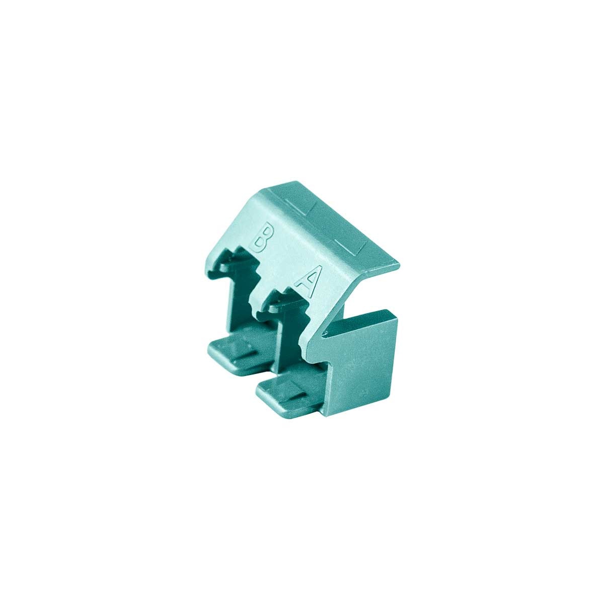 Cleerline SSF-LC-MMFPC-CL SSF™ LC MM Duplex Connector clip w/Polarity Tubes (Aqua)    Per 100 Pack