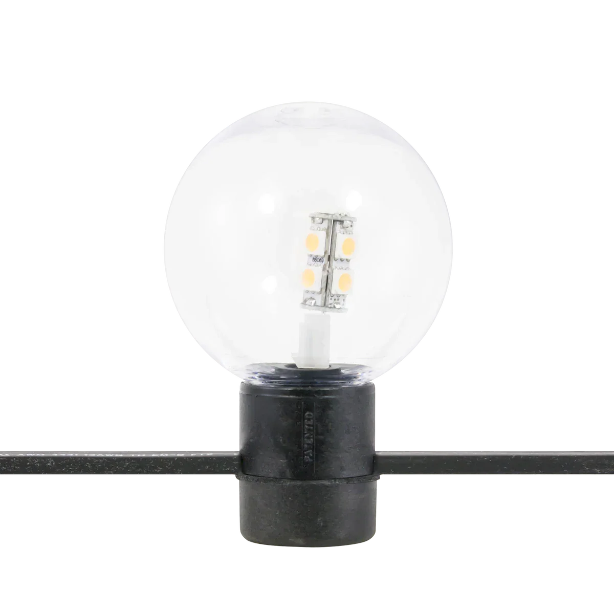 Proluxe PLX-LFS65-30K-CC SO: LED FESTOON SOCKET ASSEMBLY*, BLACK, 1.0W; 2950K; MAX RUN 200W; 50,000 HOURS RATED LIFE; DIMMABLE WITH PWM; FACTORY-MACHINED TO CABLE (SOLD SEPARATELY); REQ. 12V POWER SUPPLY