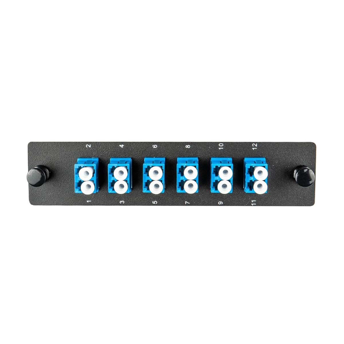 Cleerline SSF-LC12-SM-OS2 Adapter Plate, 12 Fiber, Duplex, LC/UPC, 9 µm OS2, Blue Per Each
