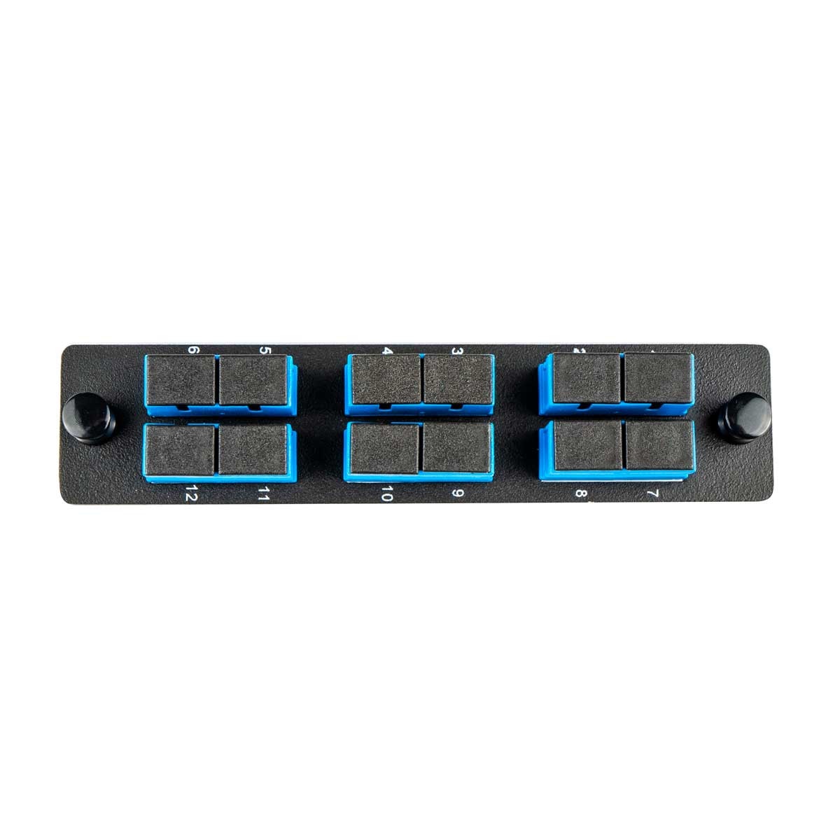 Cleerline SSF-SC12-SM-OS2 Adapter Plate, 12 Fiber, Duplex, SC/UPC, 9 µm OS2, Blue Per Each