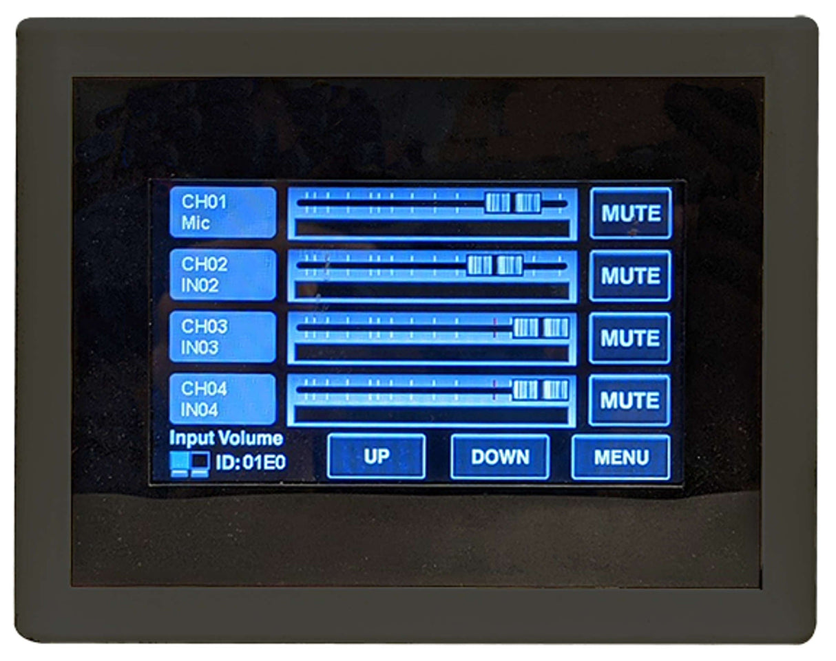 TOA M-800RCTB-AM M-8080D Remote Control Panel With 4.3" Touchscreen (Black) Powered By RD Port On M-8080D