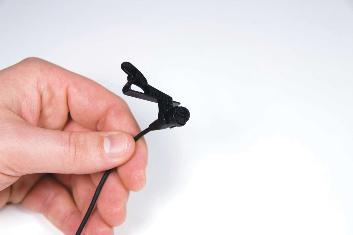 TOA MIC-LP2 Lapel Microphone for Trantec S4 Body-Pack Transmitter 1/8" Plug Black
