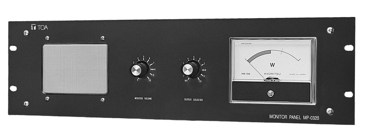 TOA MP-032B Monitor Panel 10-Channel 25/50/70.7/100 V Black (3U)