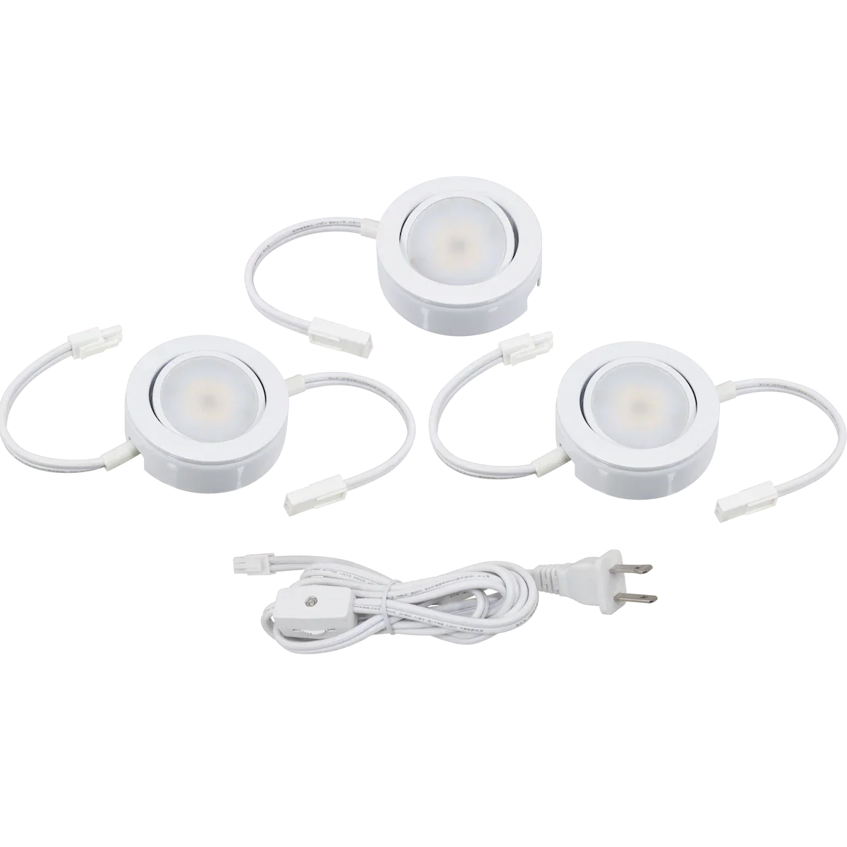Proluxe PLX-MVP-30K-3PK-WH 3000K MVP 3-PK KIT,120V, WHITE, ETL, INCL 6FT PC+2 EXT 12"
