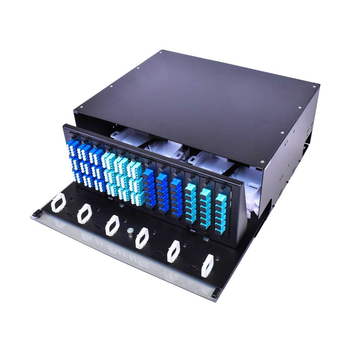 Cleerline SSF-4RU-E12 4RU Enclosure, Empty, Holds up to 12 plates, comes w/ Flush Mount Rack Ears Per Each