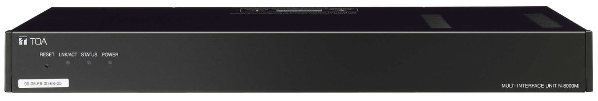 TOA N-8000MI CU N-8000 IP Intercom Multi-Interface Unit, 2 Audio Line Inputs, 2 Audio Line Outputs, 16 Control I/O