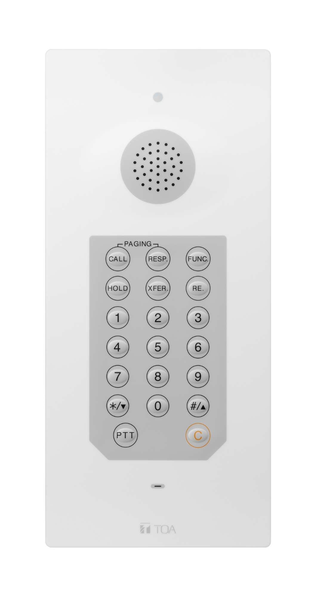 TOA N-8033MS Y N-8000 Intercom Flush Mount Master Station for Hospital/Healthcare us (IP65-Chemical Resistance) (Connects To N-8000/8010EX Exchanges)