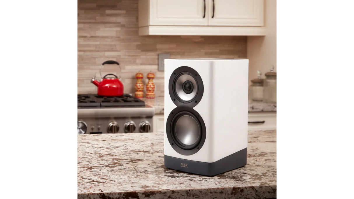 Elac 5.25" Navis ARB51 Powered Bookshelf Loudspeakers - Gloss White, Pair