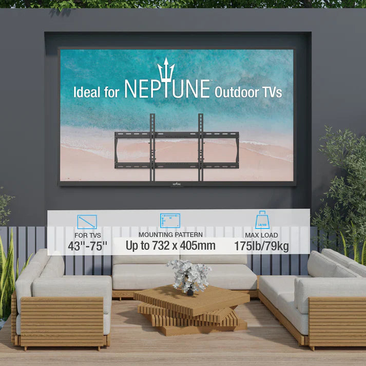 Neptune OWMTL Outdoor Universal Tilt Wall Mount for 32" to 75" TVs
