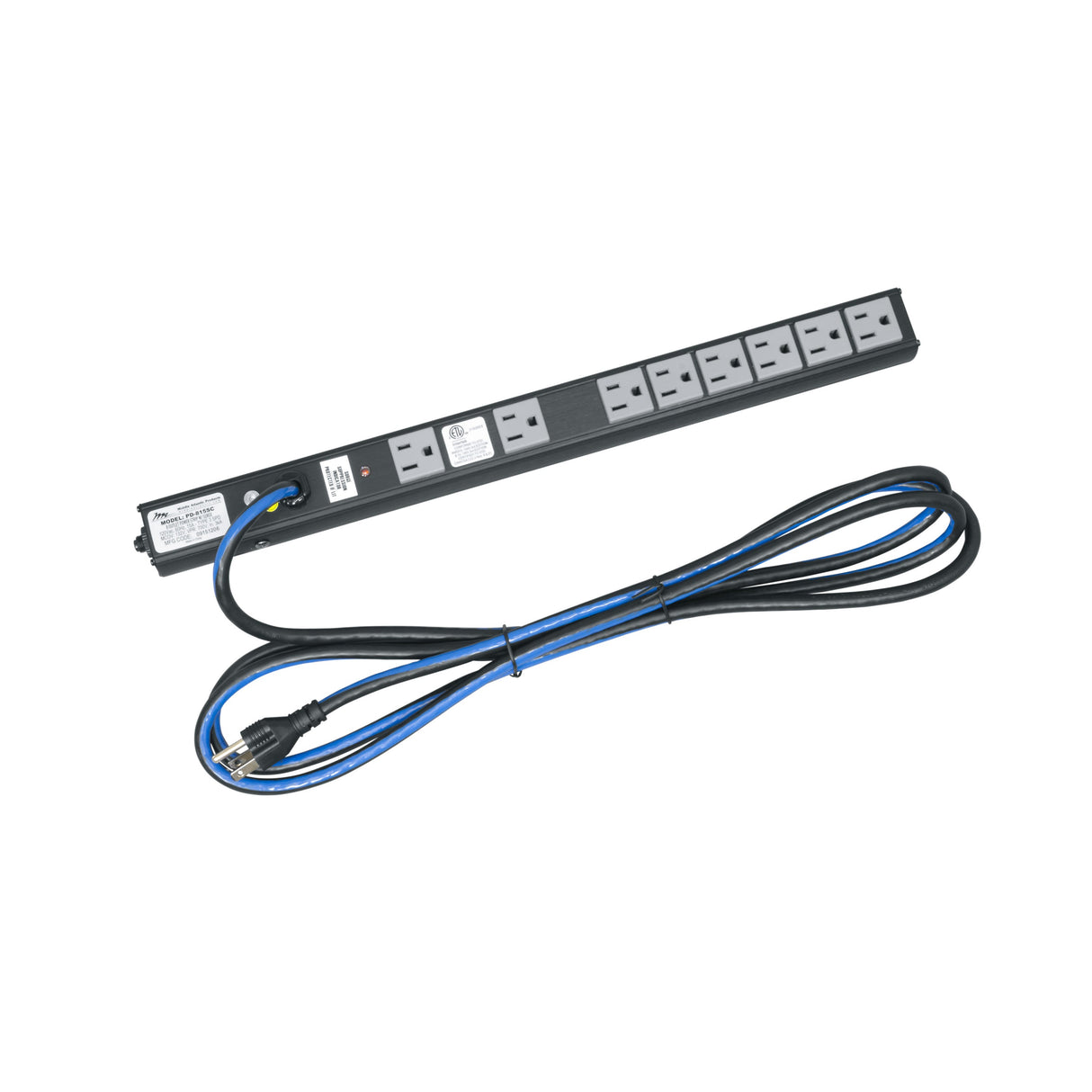 Middle Atlantic PD-815SC SLIM PWR STRP,8OUT,15A,W/