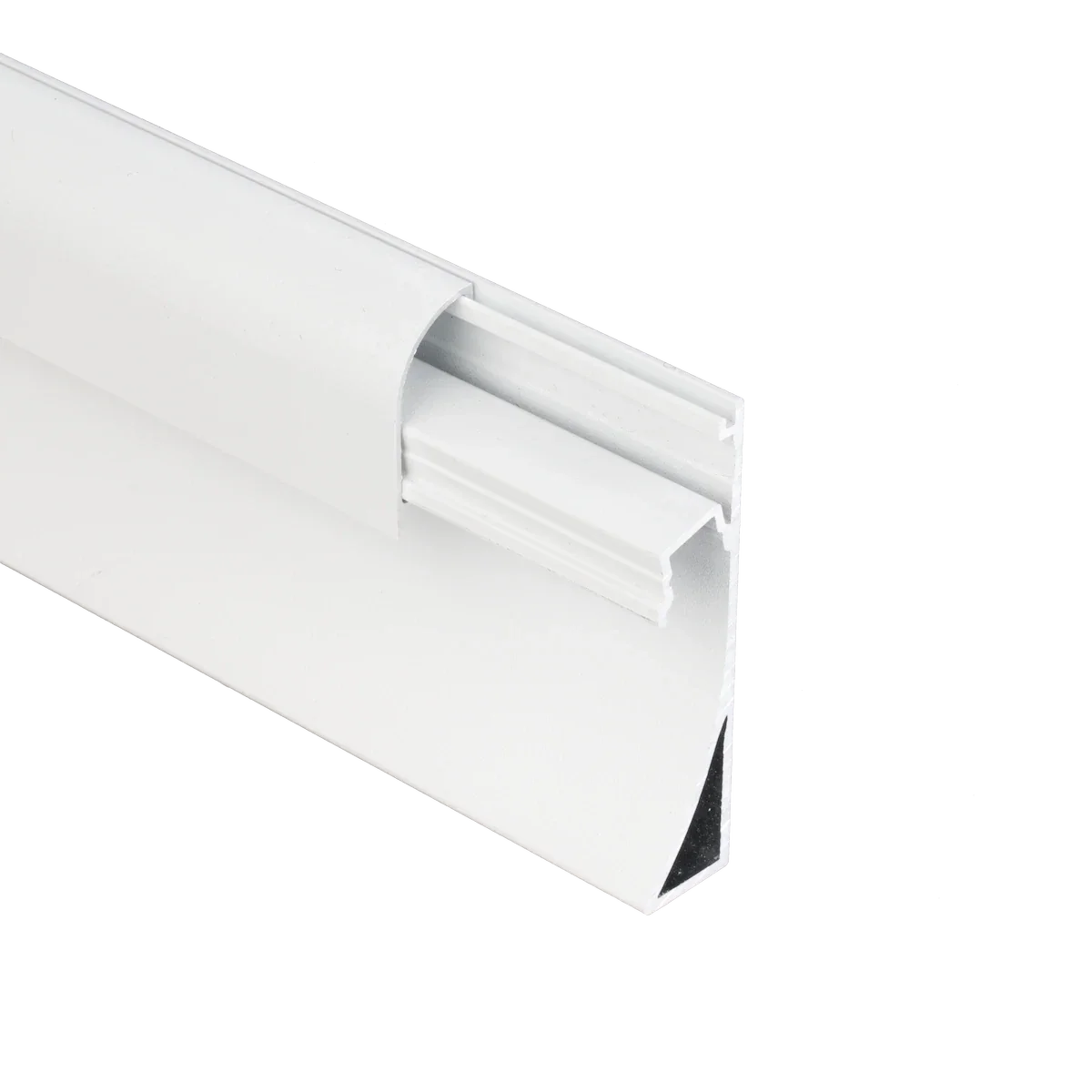 Proluxe PLX-EXTBASE-2M-WH 2M BASEBOARD EXTRUSION, ALUMINUM, MATTE WHITE FINISH