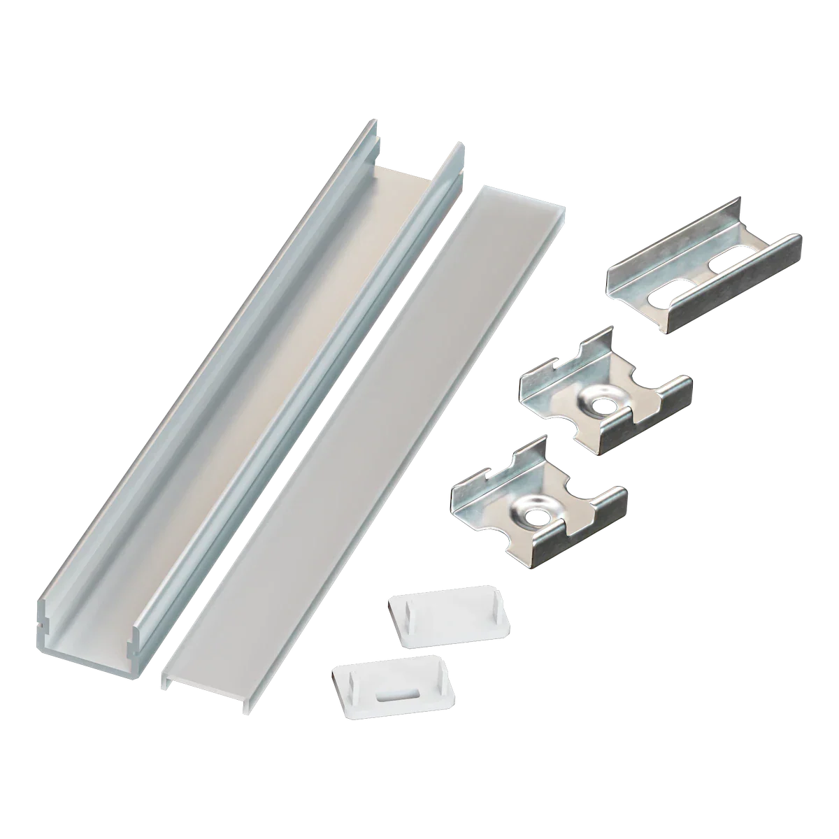 Proluxe PLX-EXTGT-2M-BNDL1 GT BUNDLE OF (1) WILL INCLUDE: 78.74" (2M) ALUM,.COVER,.FEED, END, CLIP,  PRE-DRILLED WITH COUNTERSUNK HOLES,180 SPLICING STRIP,HIGHER GRADE LENS WITH UV INHIBITOR