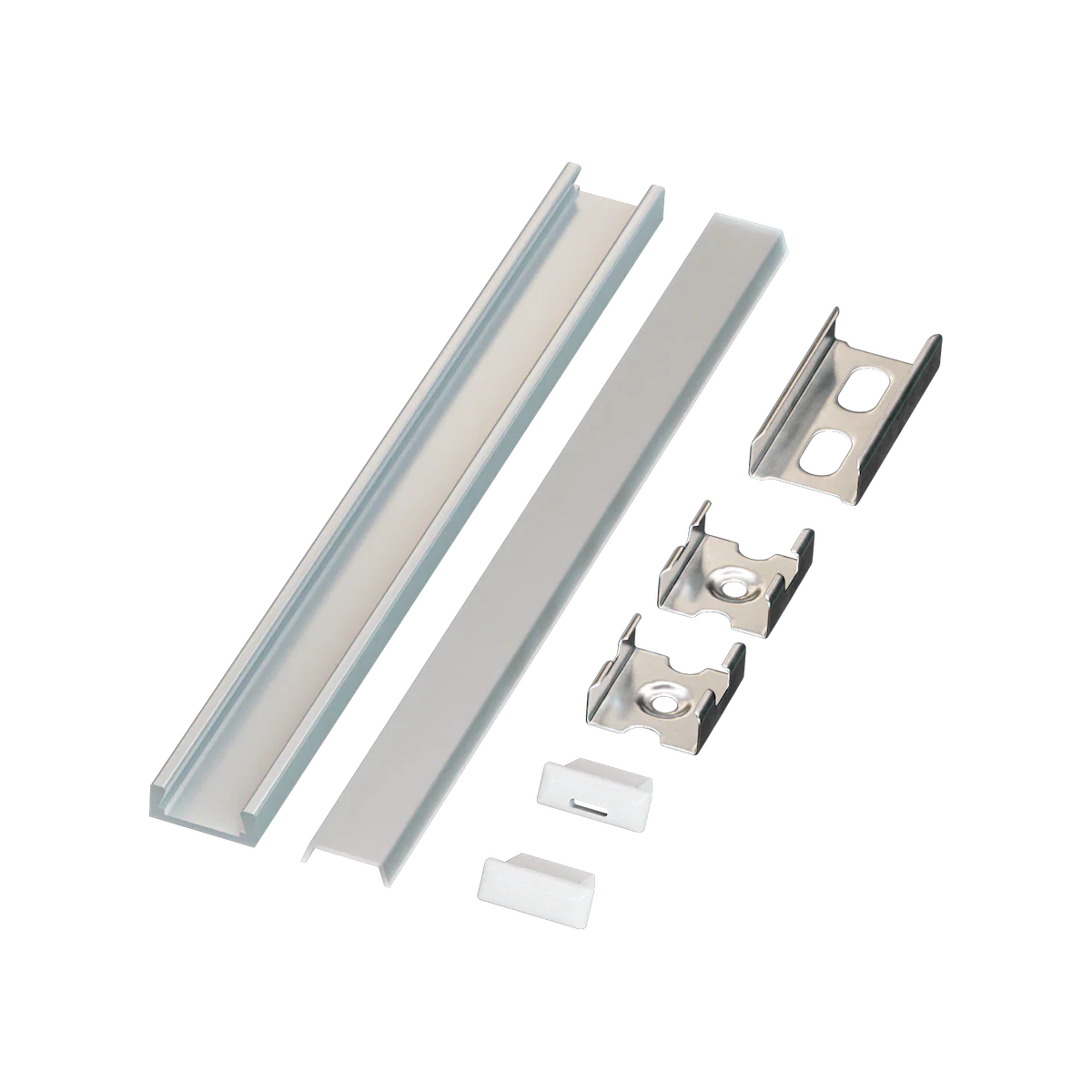 Proluxe PLX-EXTUNVMINI-2M-BNDL5 UNIVERSAL MINI BUNDLE OF (5) WILL INCLUDE: 78.74" (2M) ALUM,.COVER,.FEED, END, CLIP, PRE-DRILLED WITH COUNTERSUNK HOLES,HIGHER GRADE LENS WITH UV INHIBITOR