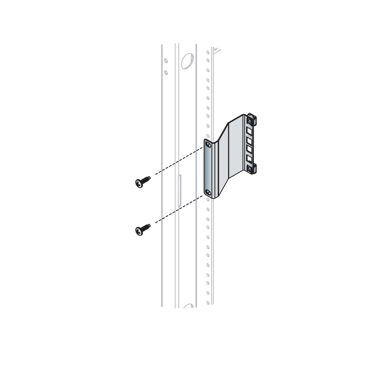 Middle Atlantic RR2-3RCN 2SP 3"D RACKRAIL RECESSOR