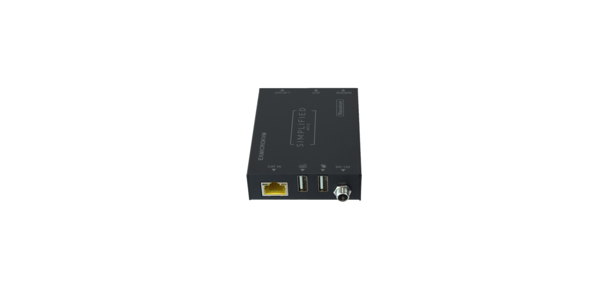 Simplified EXMICROKVM HDMI 2.0b (18Gbps) Category Cable Extender Kit With USB (KVM)
