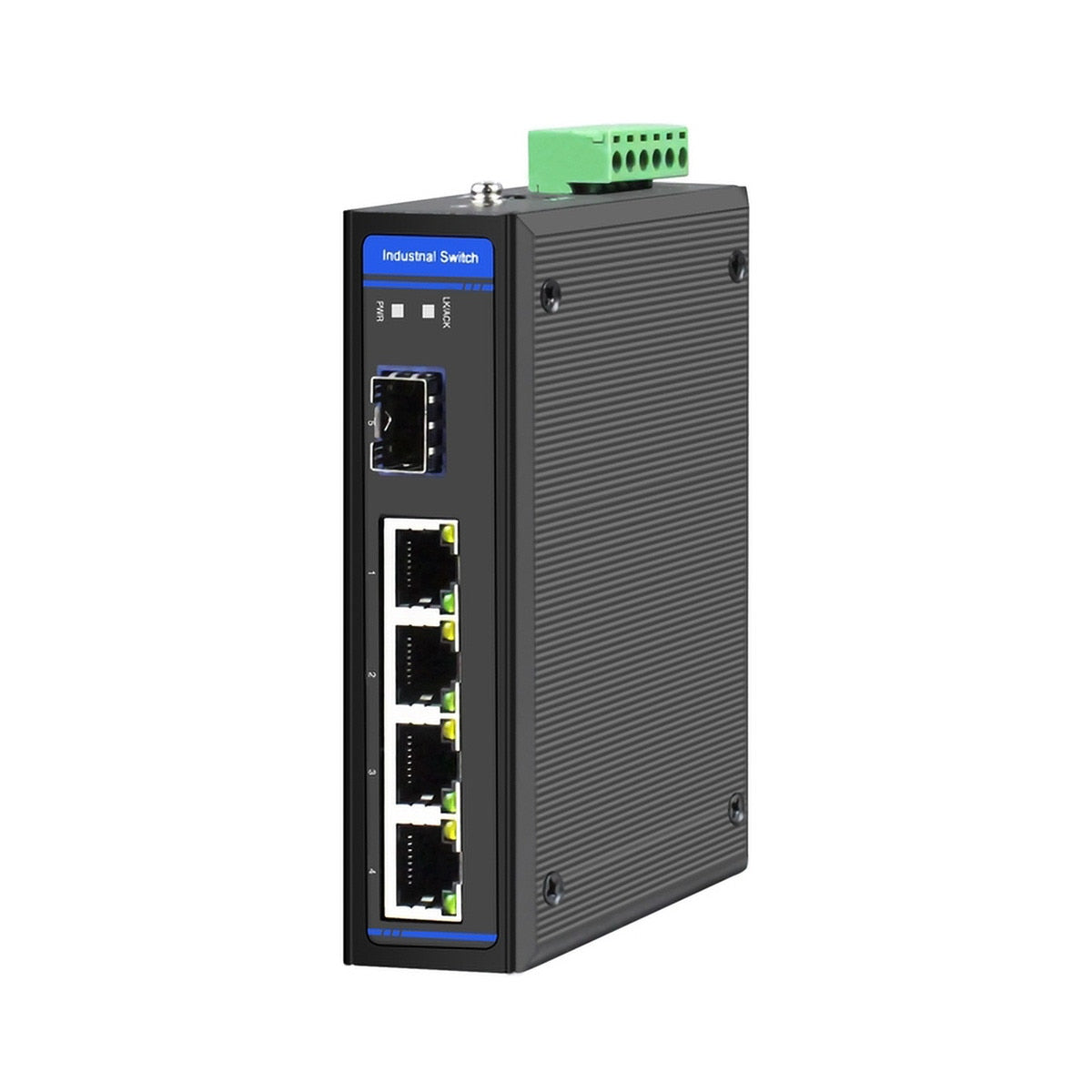 Cleerline SSF-1x4-RUGGED Industrial Gigabit switch 4x 10/100/1000Base-Tx to 1x 1000Base-X SFP Per Each
