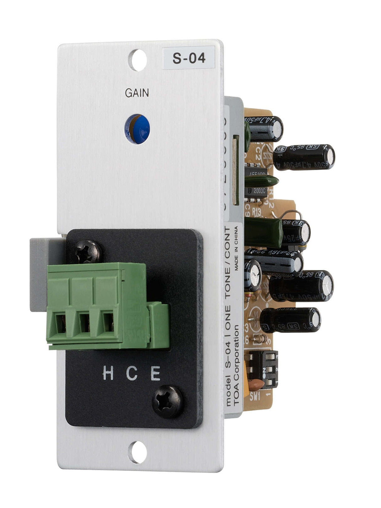 TOA S-04S T Signal Generator Module 4 Selectable Tones Removable Terminal Block