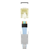Simply45 S45-1755P ProSeries 10G Cat6a/7/7a Shielded External Ground – Pass-Through RJ45 with Cap45® & Bar45® 50 pc/Jar
