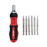 Simply45 S45-501 7-in-1 multi bit ratcheting screwdriver, 9″
