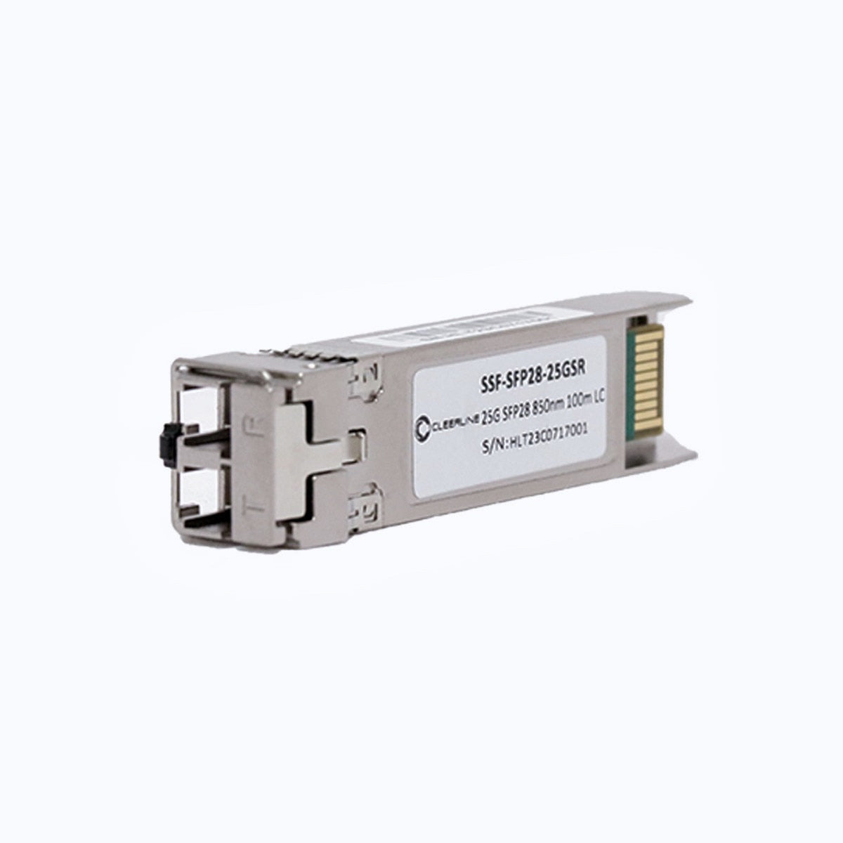 Cleerline SSF-SFP28-25GSR 25G SFP28 SR transceiver MM 850nm, 100m reach, Dual LC Per Each