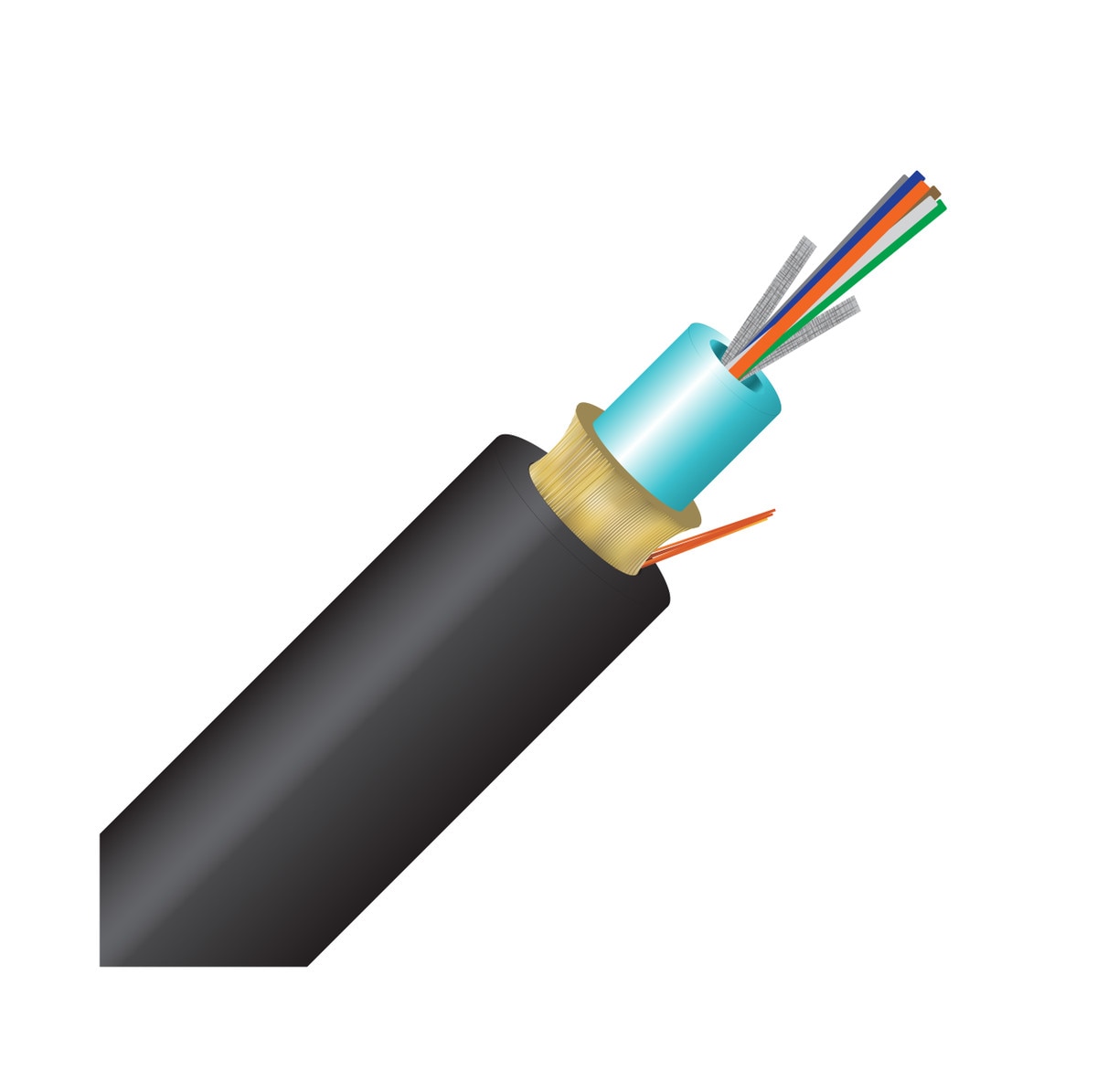 Cleerline 12DJMD50125OM3R-B 12 Strand SSF™ Double Jacket Micro-Distribution LT, Riser I/O, 50/125, OM3 Per FT