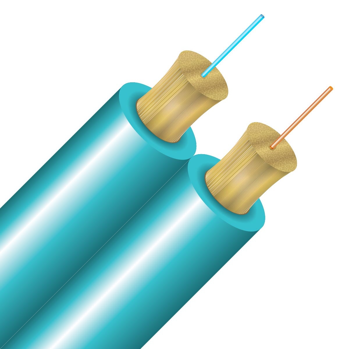 Cleerline D50125MOM3R-B Duplex SSF™ Riser, 50/125, OM3 Per FT