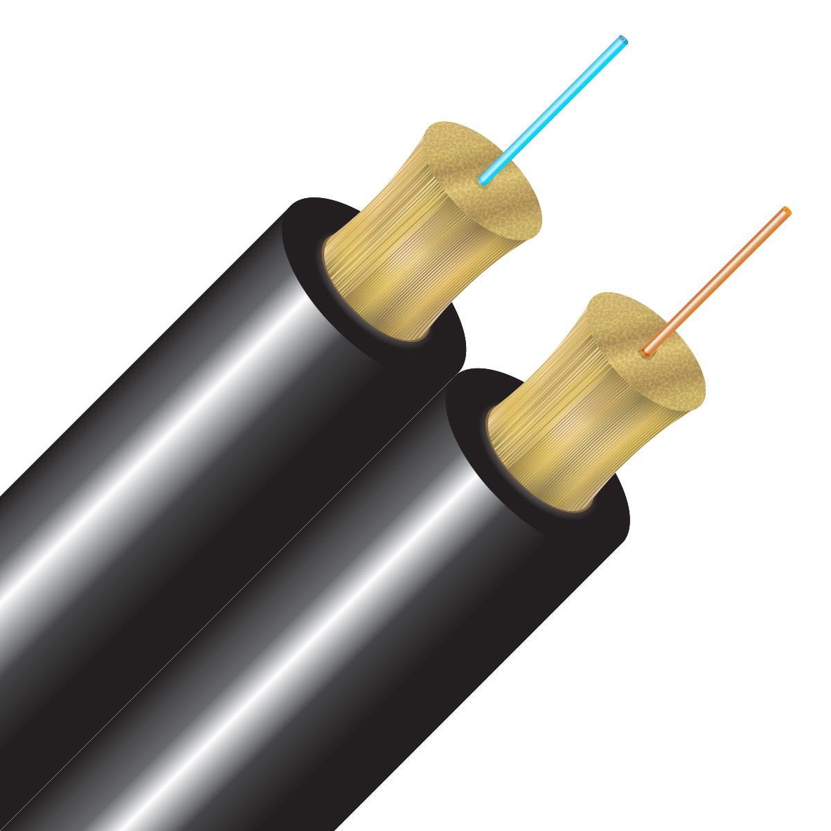 Cleerline D29125SMOSP-BK-B Duplex SSF™ Black, Plenum I/O, 9/125, G657 A2/B2 OS2 Per FT
